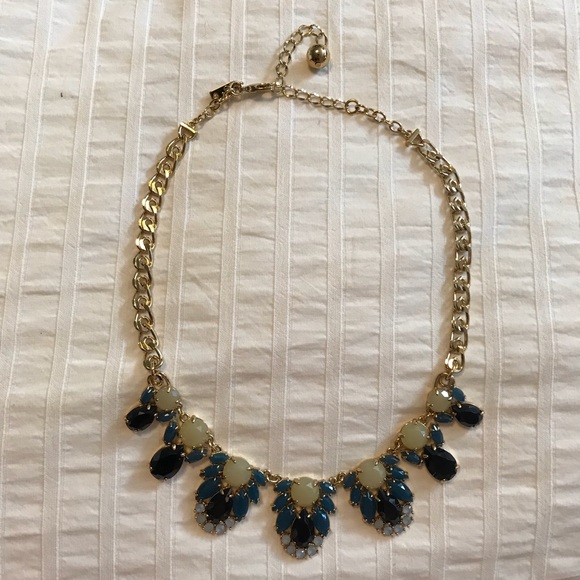 KATE SPADE | Navy & Gold Enamel Bib Necklace